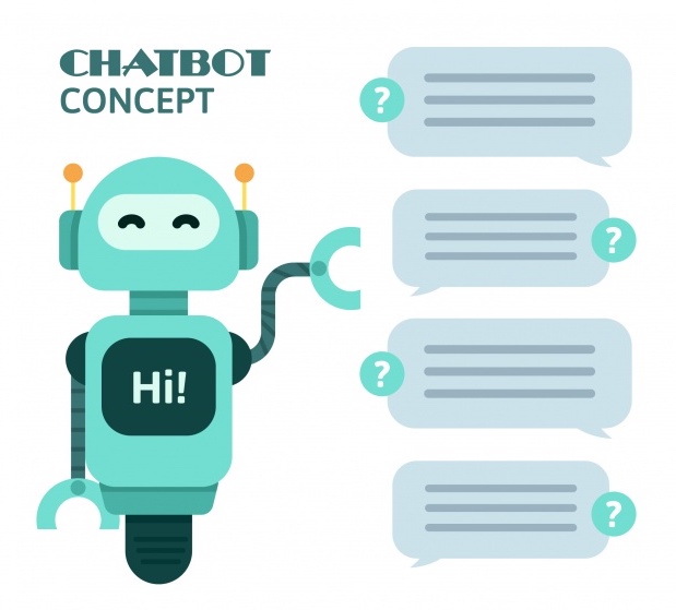 chatbot concept background
